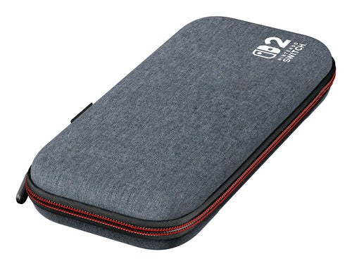 PowerA Slim Case Nintendo Switch 2 Mørkegrå – Etui skråt forfra