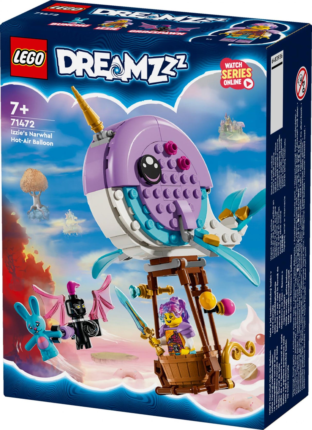 LEGO 71472 DreamZzz Izzie's Narwhal Hot Air Balloon LEGO
