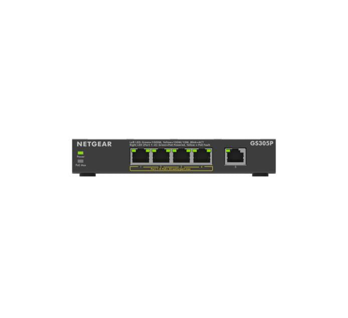 Netgear 5PT GE UNMANAGED SWCH W/POE+ (GS305P) Netgear International Limited