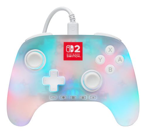 PowerA Advantage Wired Controller for Nintendo Switch 2 with Lumectra - White PowerA