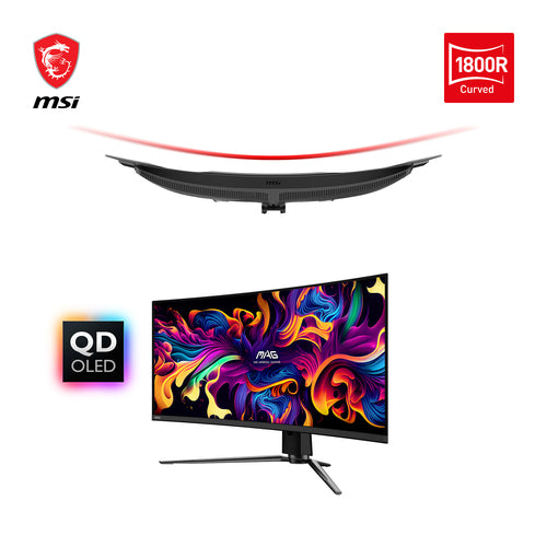 MSI MAG 341CQPDE QD-OLED – skærm – Sort