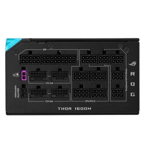 ASUS ROG Thor 1600T3 Gaming EVO – 1600 W Titanium PSU – modulære stik