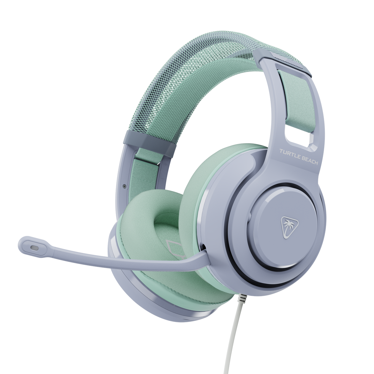 Turtle Beach Atlas 200 – gamingheadset i Seafoam Breeze – Headset på mørk baggrund