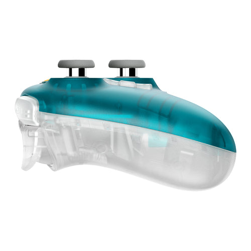 8BitDo Ultimate 2 Wireless 2.4G – Controller – Clear Blue – controller skråt bagfra