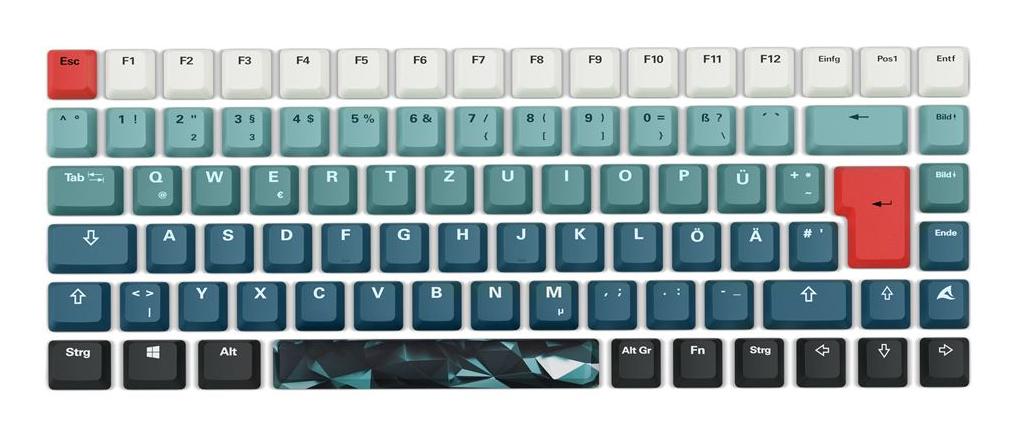Sharkoon SGK50 S3 Design Bundle D1 – keycaps og musemåtte
