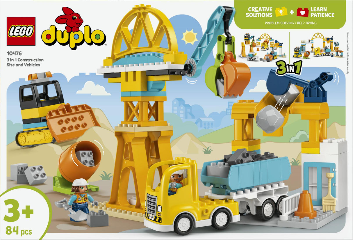 LEGO - DUPLO Town - 3 in 1 Construction Site and Vehicles (10476) LEGO