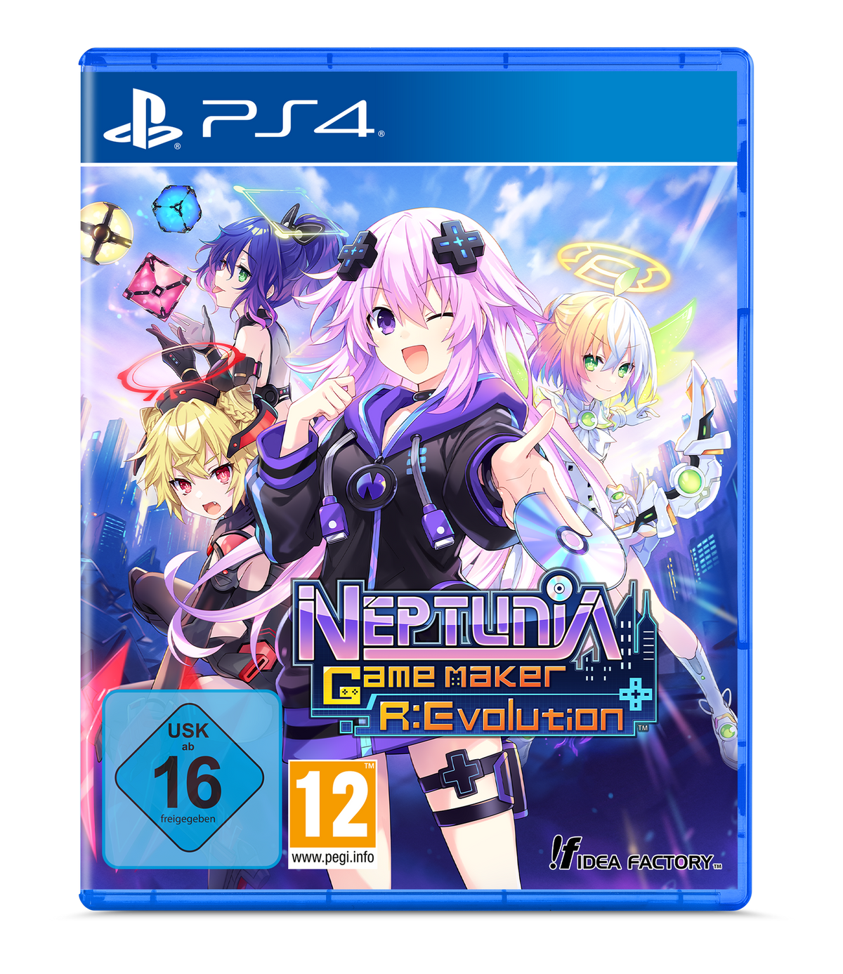 Neptunia Game Maker R:Evolution (Day One Edition) – PlayStation 4 – spilomslag
