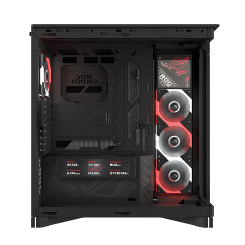 ASUS ROG CRONOX GR801 CURVE TG ARGB BLACK – indvendig opbygning eller underside (vinkel 2)