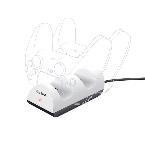 Trust GXT 254 Duo Charge Dock – opladningsdock til PS5 – monteringsillustration