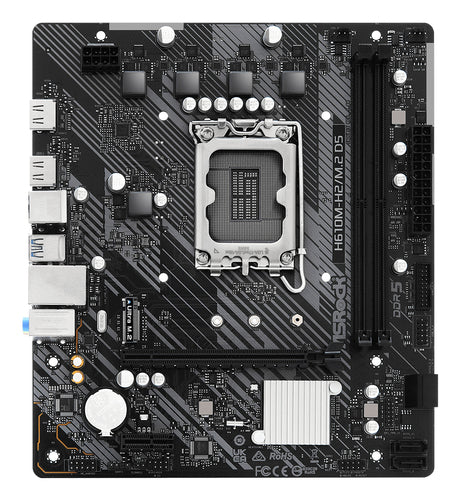 ASRock H610M-H2/M.2 D5 bundkort - produktbillede 2