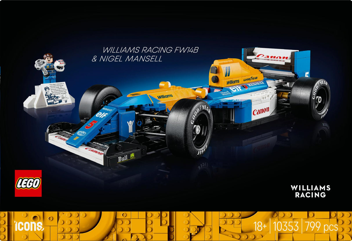 LEGO 10353 Icons Williams Racing FW14B with Nigel Mansell LEGO