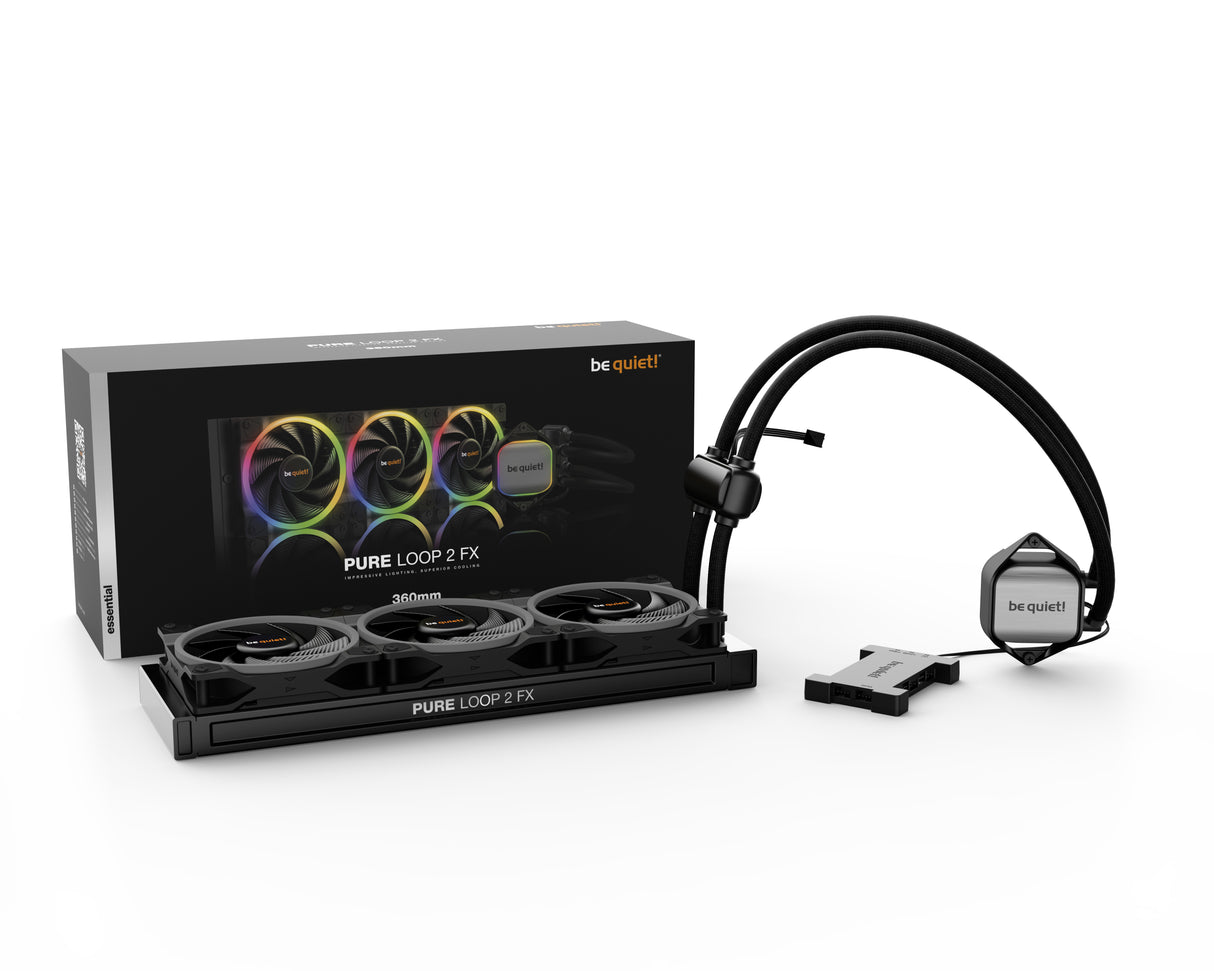 be quiet! Pure Loop 2 FX Prozessor-Flüssigkeitskühlsystem, 1er-Pack, Schwarz, 120 mm