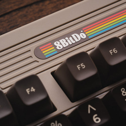 8BitDo Retro 87 Mechanical Keyboard C64 Edition ISO UK – 8BitDo-logo og farvestriber