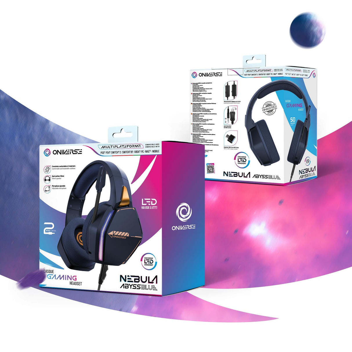 Oniverse Gaming Headset Nebula - Abysse Blue Geekd