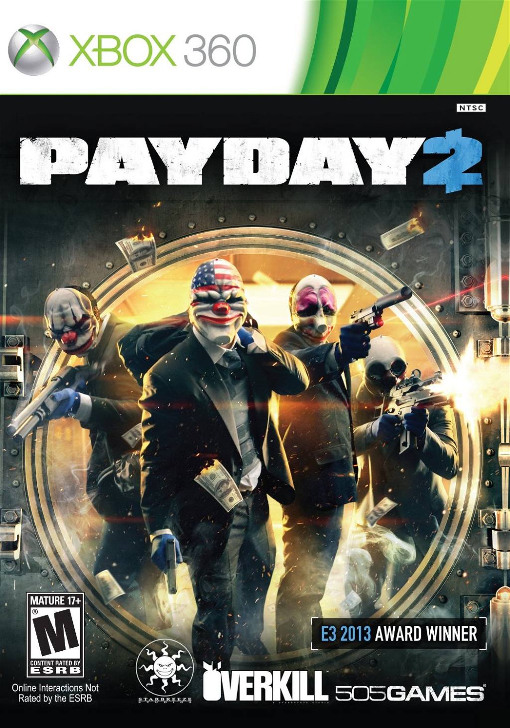 Payday 2 – import – Xbox 360 – forside