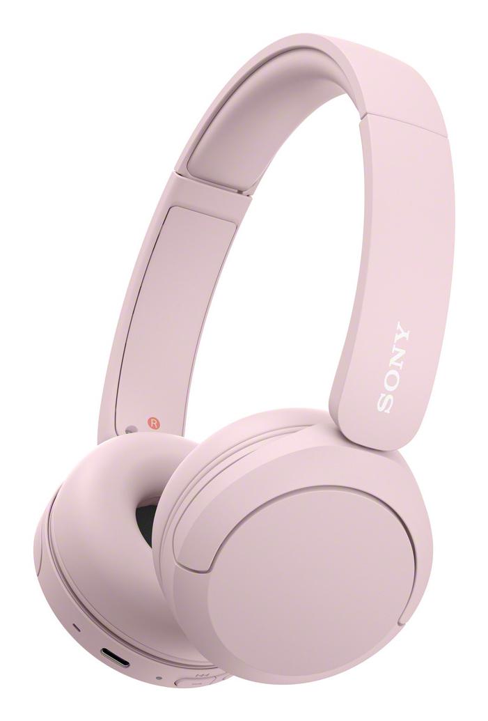 Sony WH-CH520 – trådløse on-ear-hovedtelefoner – lyserød – produktbillede