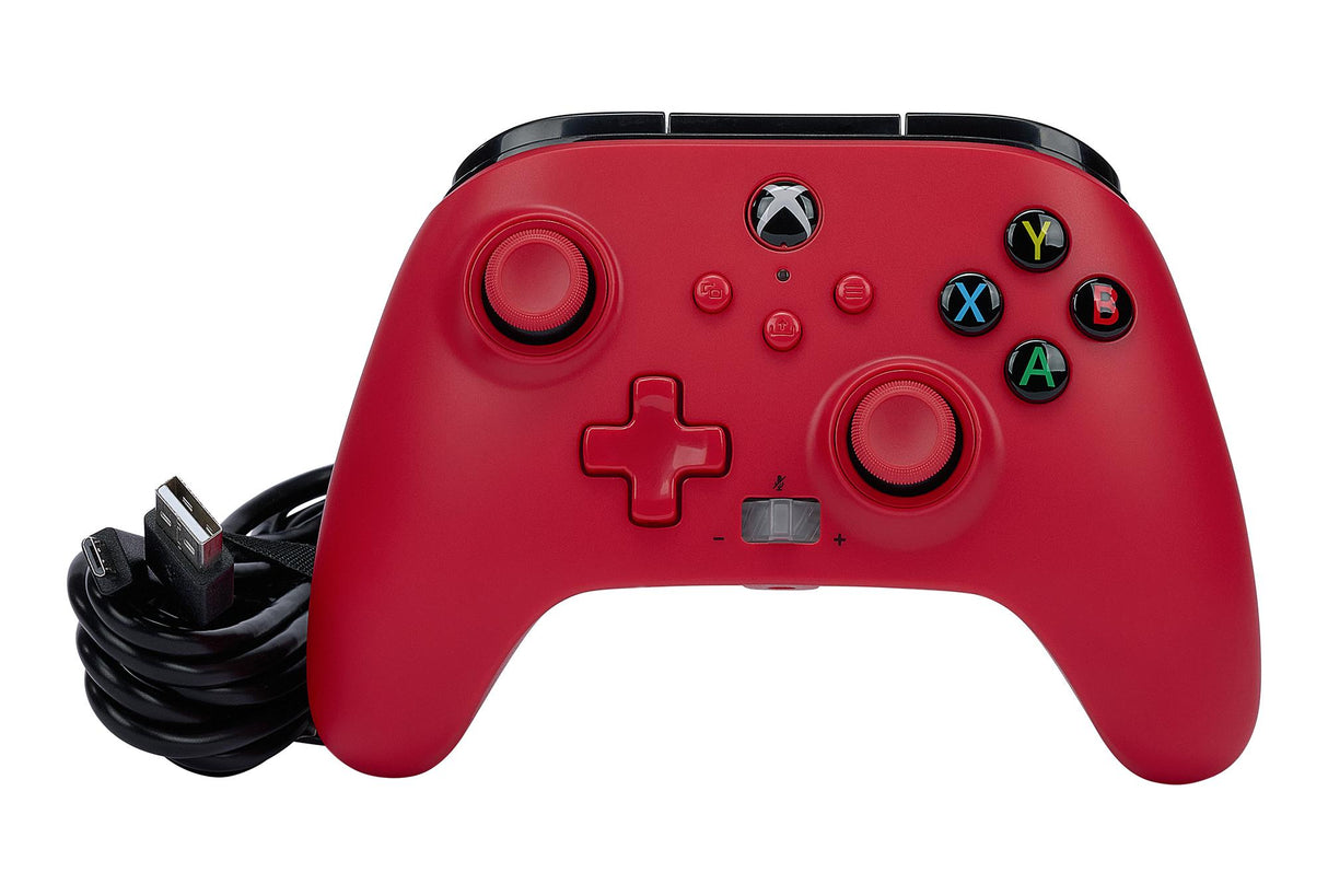 PowerA Enhanced Cabled Controller – Xbox Series X/S – Artisan Red