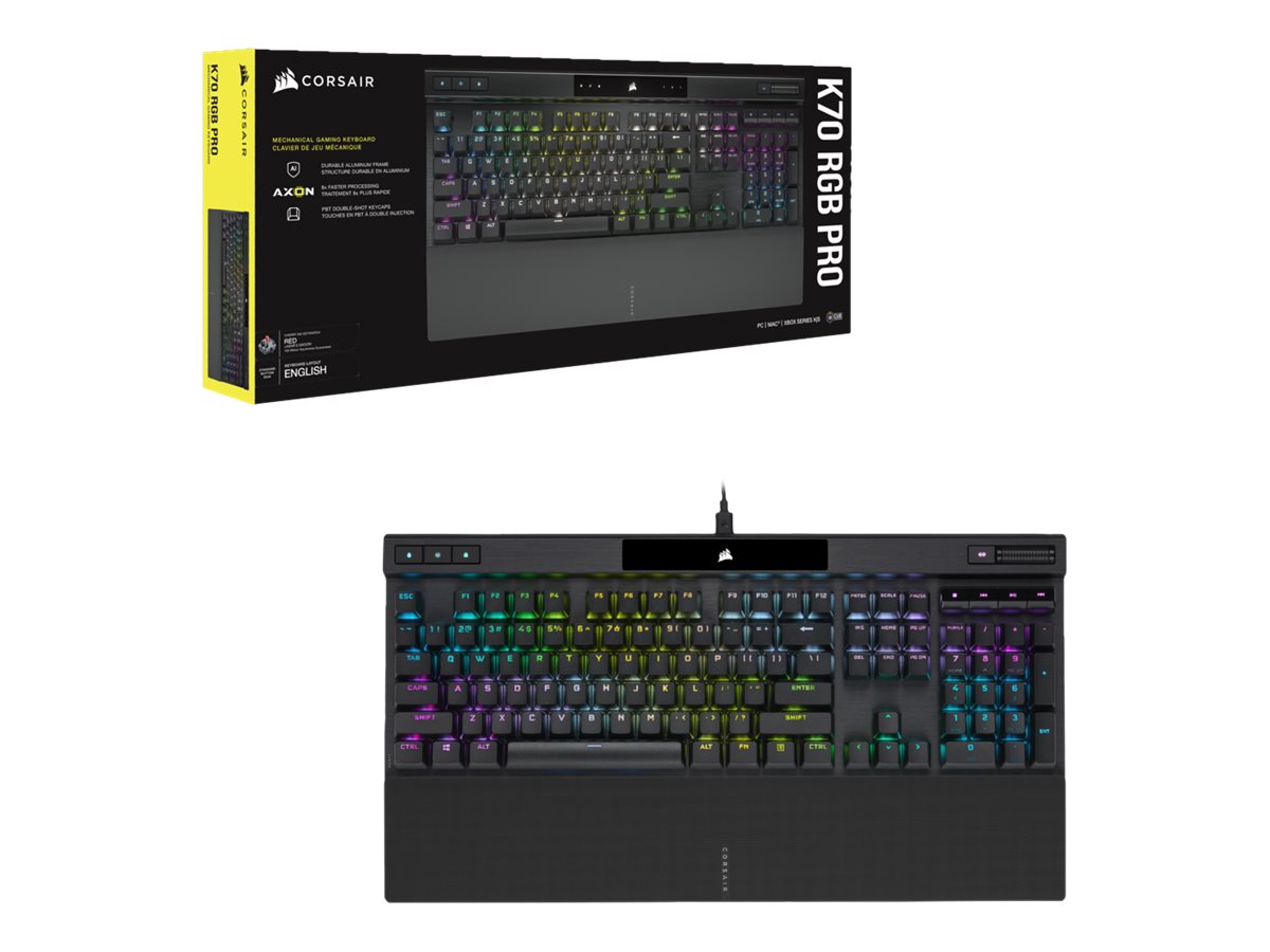 CORSAIR Gaming K70 RGB PRO Tastatur, mechanisch, RGB/16,8 Millionen Farben, Kabel Nordic