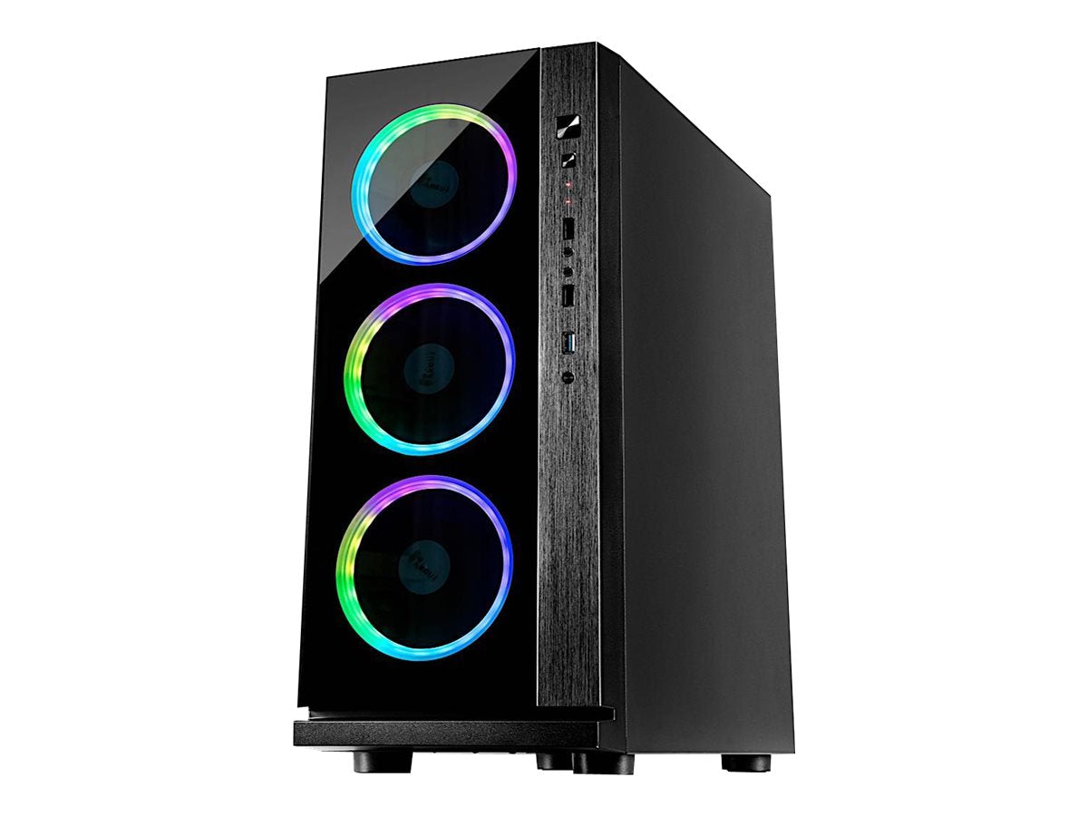 Inter-Tech W-III RGB Tower ATX Ohne Netzteil Schwarz