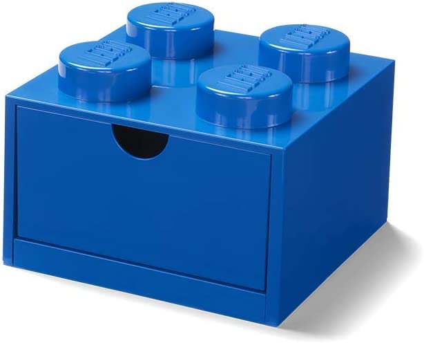 Room Copenhagen LEGO Desk Drawer 4 , storage box (blue, knobs) Room Copenhagen