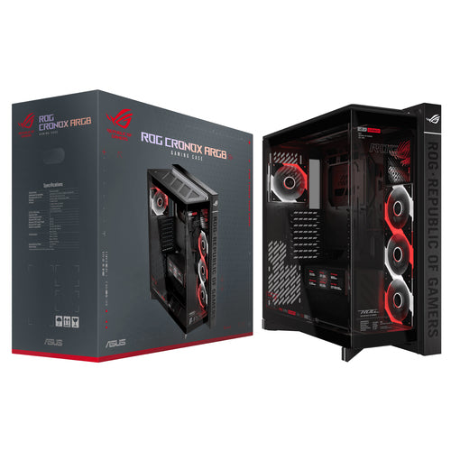 ASUS ROG CRONOX GR801 CURVE TG ARGB BLACK – emballage (vinkel 2)