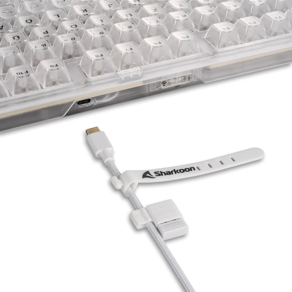 Sharkoon Crystal Shark (white, DE layout, KTT) Sharkoon
