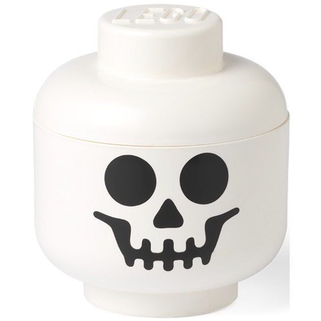 Room Copenhagen LEGO Storage Head "Skeleton" mini, storage box (white/black) Room Copenhagen