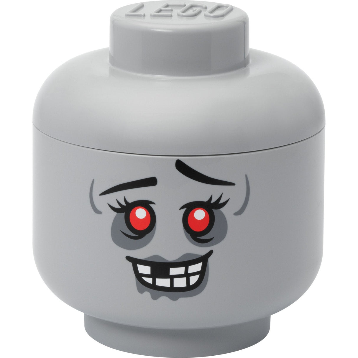 Room Copenhagen LEGO Storage Head "Zombie", large (gray) Room Copenhagen