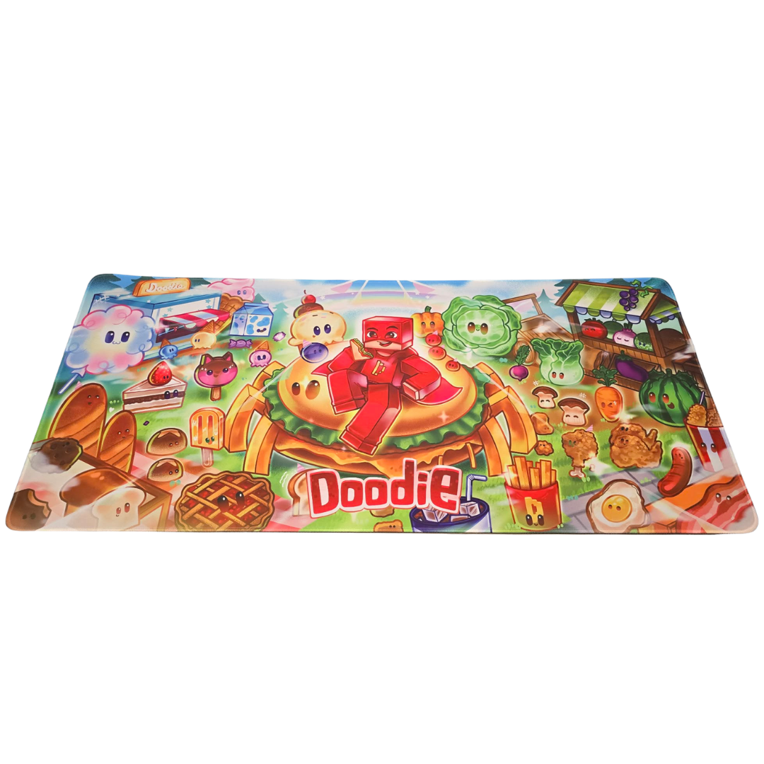 Doodie – Food Fight Mauspad XL – 90 x 40 cm