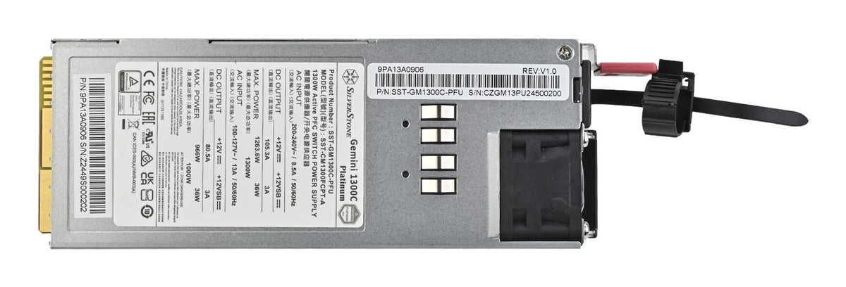 SilverStone Gemini 1300C Platinum redundant 2Unit PSU - 1300 Watt Silverstone