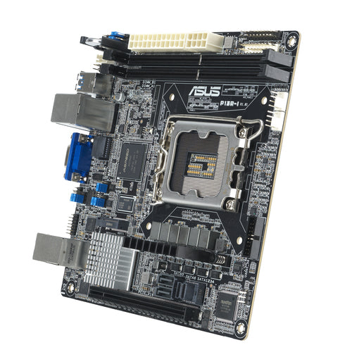 ASUS P13R-I – bundkort set fra modsat skrå vinkel