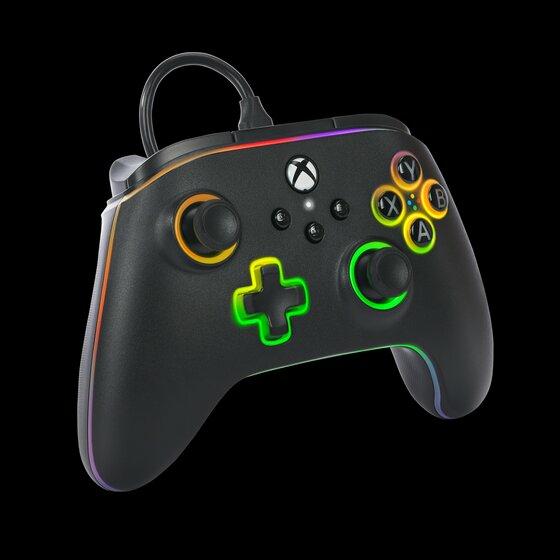 PowerA Advantage Kablet Controller - Xbox Series X/S - m/ Lumectra - Sort