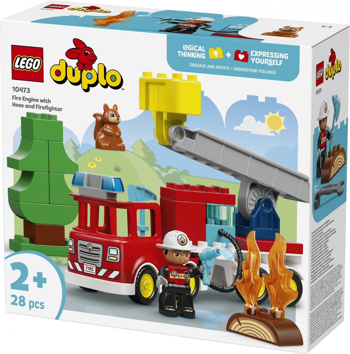 LEGO - DUPLO Town - Fire Engine with Hose and Firefighter (10473) LEGO