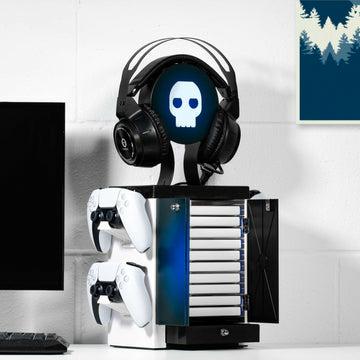 Numskull PS5-inspirierter blauer und weißer Gaming-Schrank