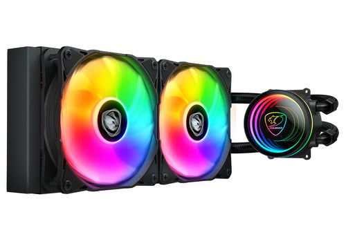 COUGAR Poseidon Elite 240, ARGB, sort AIO-vandkøler – produktdetalje