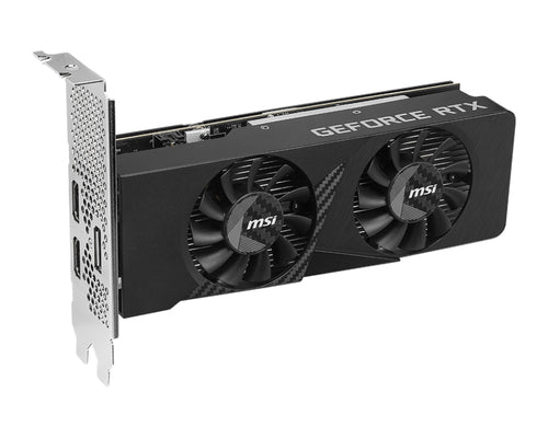 MSI GeForce RTX 3050 LP E 6G OC – skrå vinkel