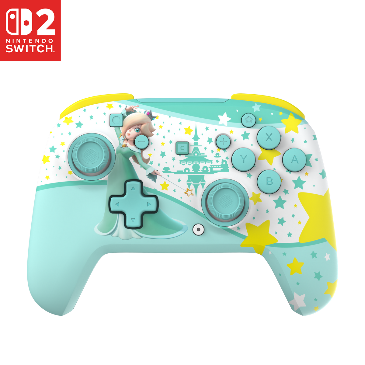 Turtle Beach Rematch Wireless RGB – Rosalina – Switch – Front med Rosalina-motiv og Switch 2-logo