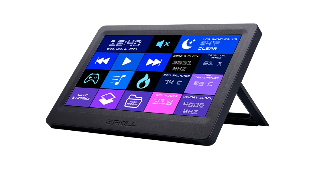 G.Skill WigiDash Sort Touch-skærm