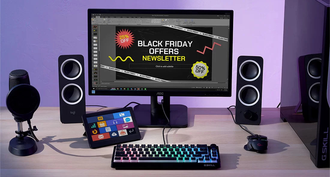 G.Skill WigiDash Sort Touch-skærm