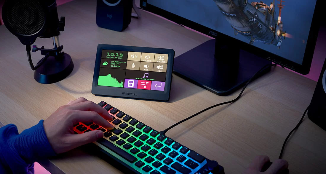 G.Skill WigiDash Sort Touch-skærm