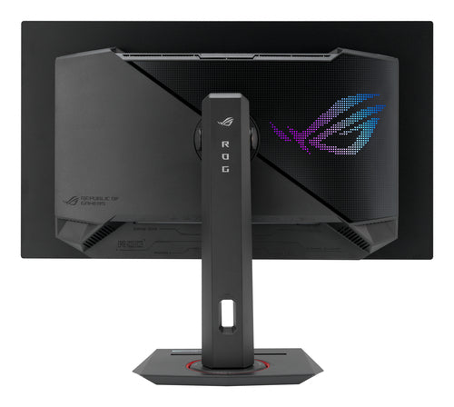 ASUS ROG Strix XG27ACDNG – 26,5" QD-OLED – 1440p – 360 Hz – skærm set bagfra