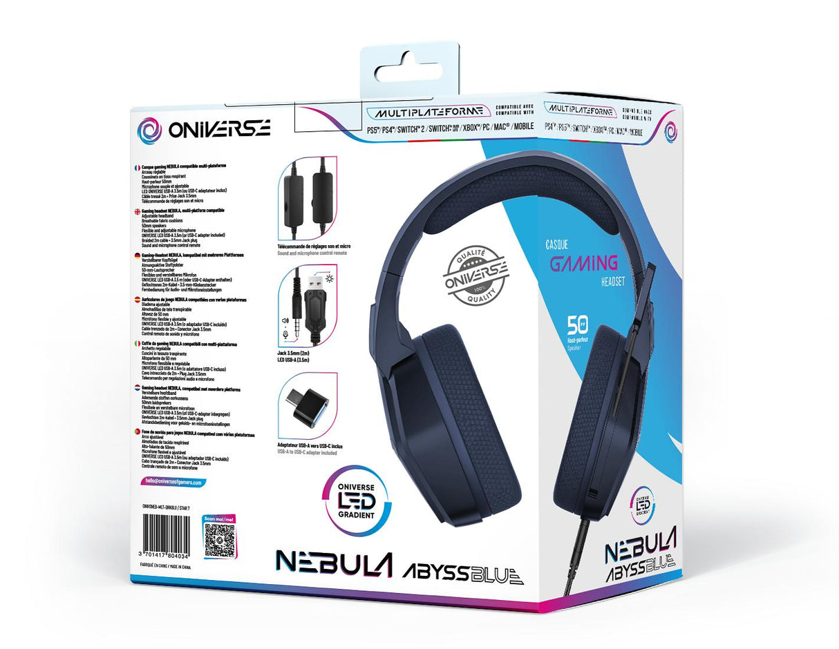 Oniverse Gaming Headset Nebula - Abysse Blue Geekd