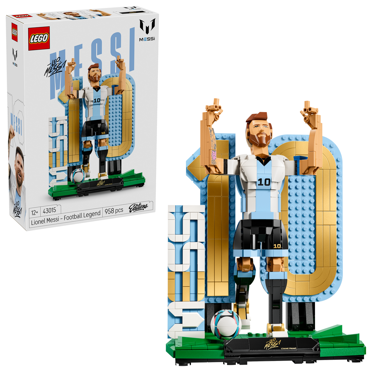 LEGO - Editions Football - Football Legend Lionel Messi (43015) Lego