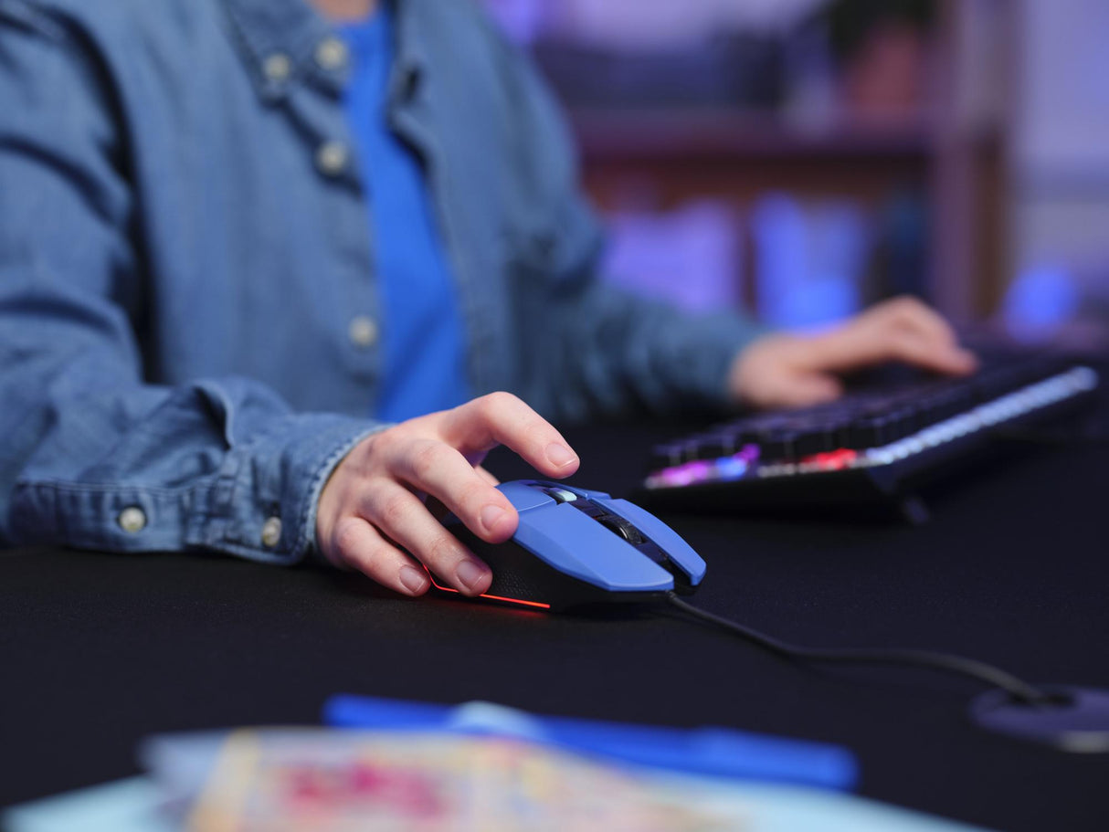 TRUST GXT109B FELOX GAMING MUS- BLÅ