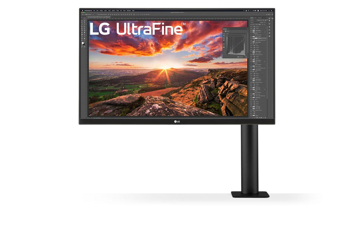 LG UltraFine Ergo 27UN880P-B 27 3840 x 2160 (4K) HDMI DisplayPort USB-C 60Hz Forlæng Træk tilbage Dockingskærm LG Electronics