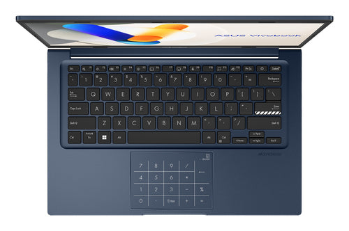 ASUS Vivobook 14 X1404VA-DISEB2213W – tastatur og arbejdsflade set ovenfra