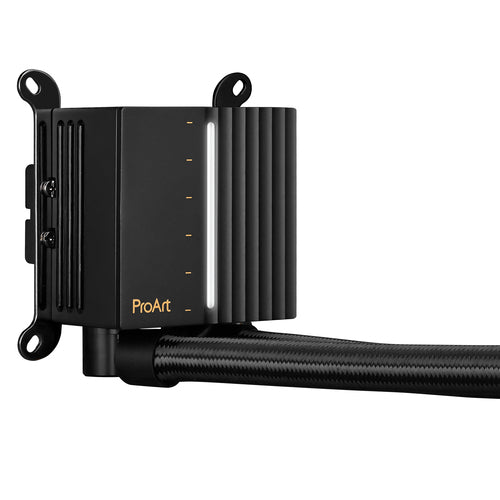 ASUS ProArt LC 240 – pumpeblok og slanger set skråt
