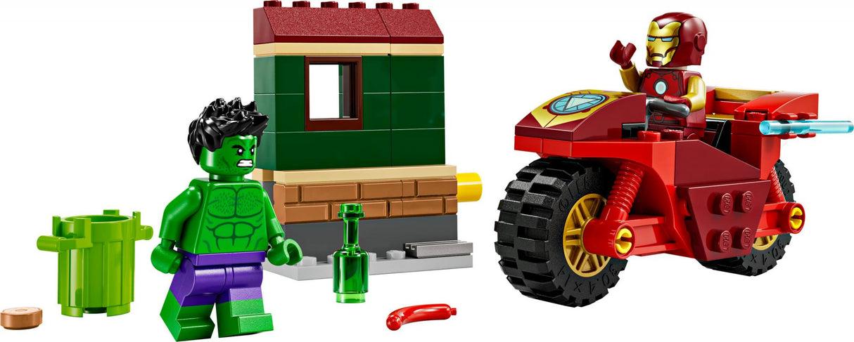 LEGO 76287 Marvel Super Heroes Iron Man with Bike and the Hulk LEGO