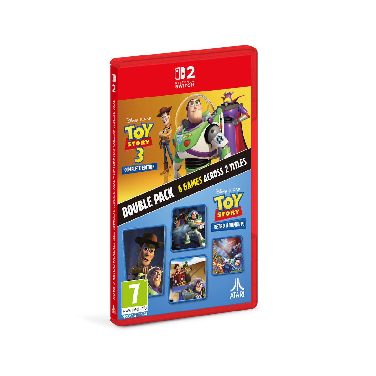 Toy Story: Retro Roundup! + Toy Story 3 Complete Edition Double Pack – Nintendo Switch 2 – spilomslag