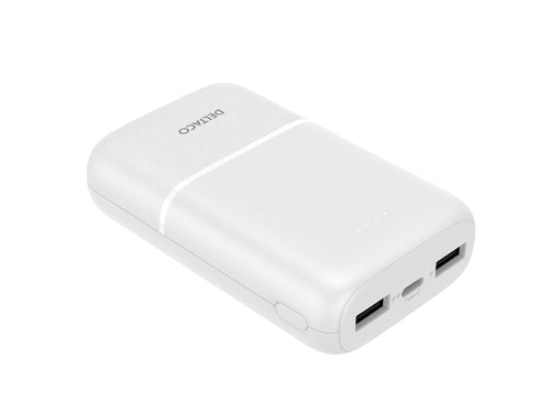 Power bank 10 000 mAh, 2x USB-A, 1x USB-C Deltaco